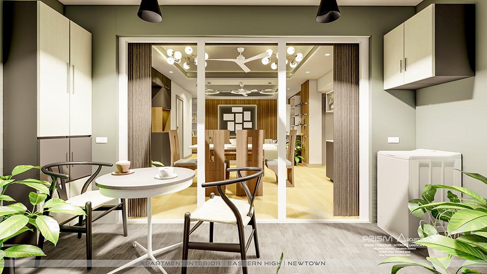 Eco Friendly Balcony Interior Design by Interiors Next in Kolkata