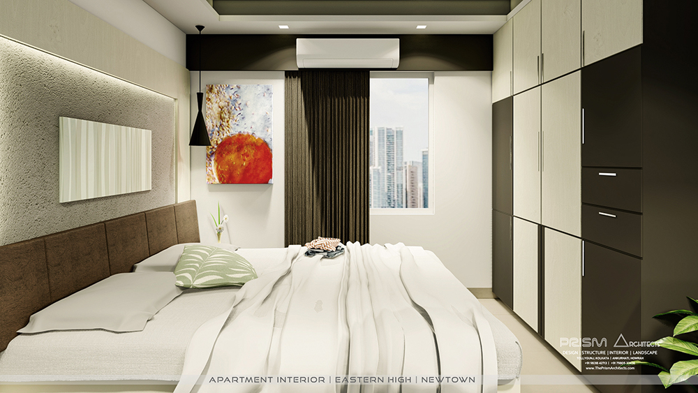 Modern Bed Room Design by Interiors Next at New Town