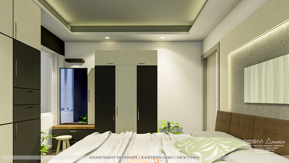 Contemporary Bed Room Design by Interiors Next at New Town