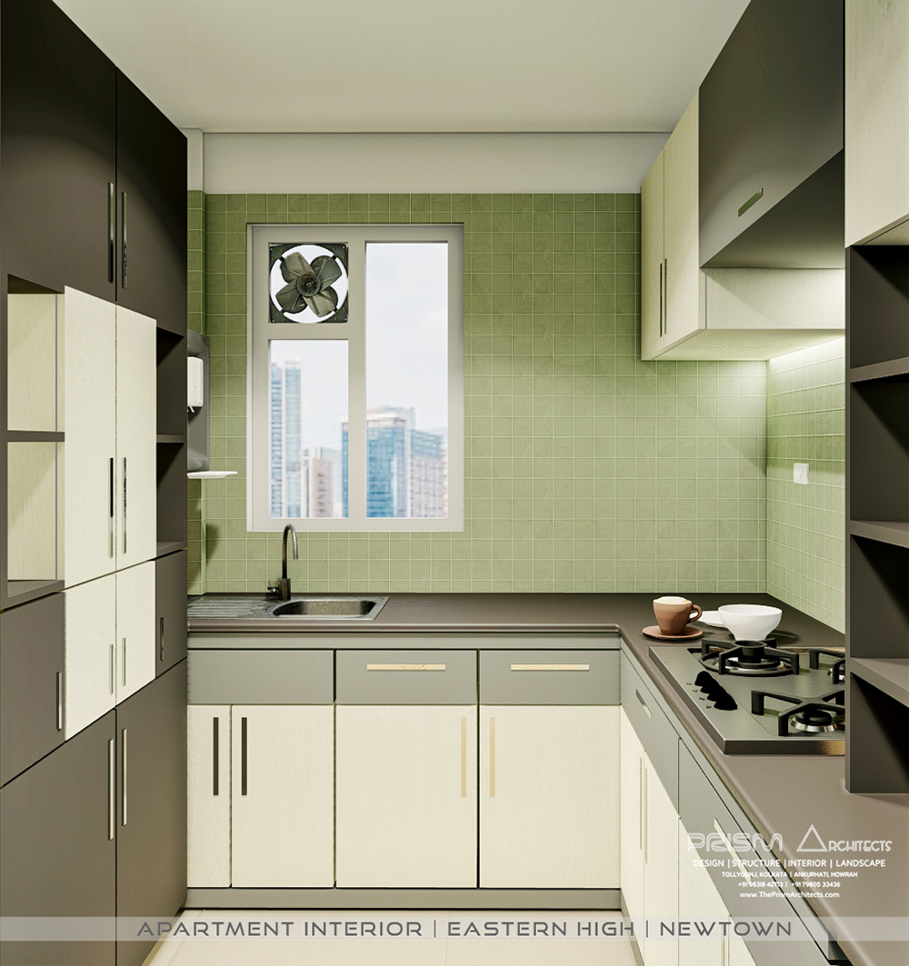 Modern Modular Kitchen Interior Design by Interiors Next at Kolkata