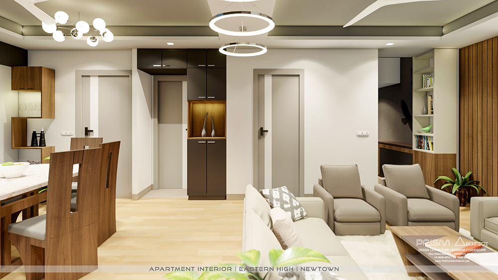 Smart Apartment Design by Interiors Next at New Town