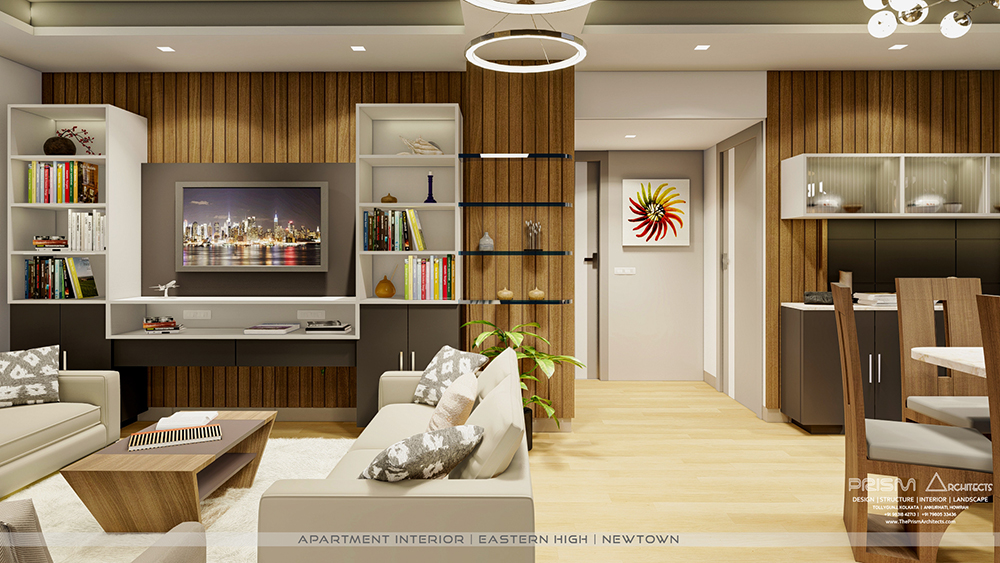 Modern Apartment Interior Design by Interiors Next at New Town